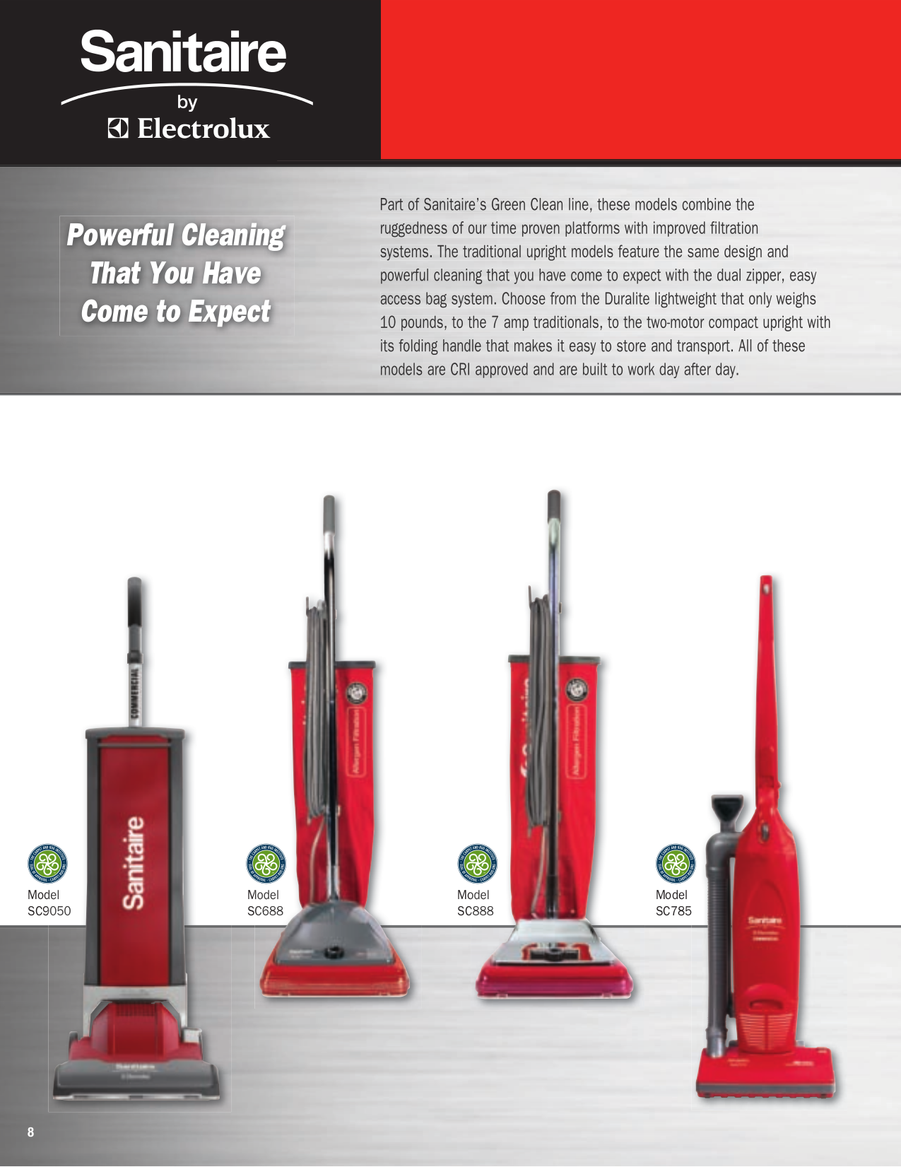 PDF manual for Sanitaire Vacuum Quick Kleen SC888